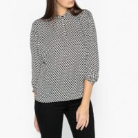 Blouse chemisier en soie imprimé curs LAURA Gerard Darel